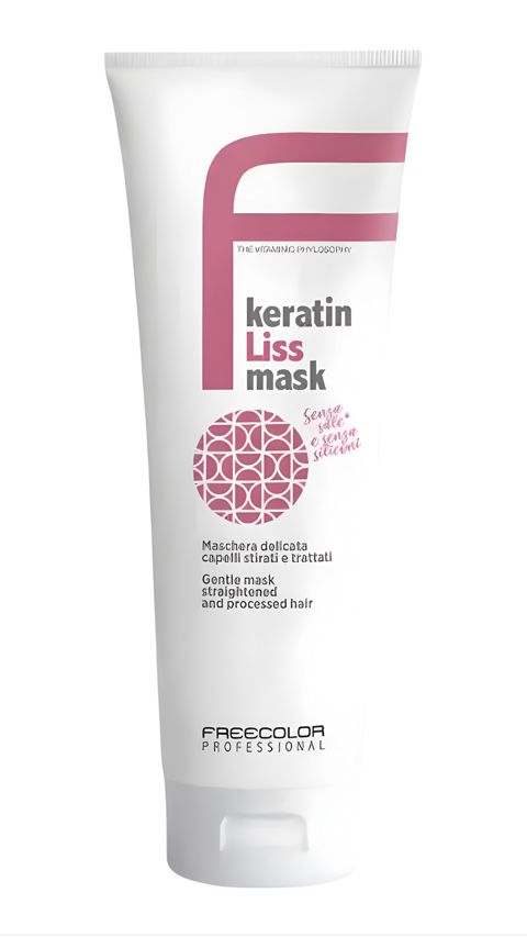 Düzləşdirilmiş və kimyəvi işlənmiş saçlar üçün maska Freecolor Professional Keratin Liss 250 ml — Bakı