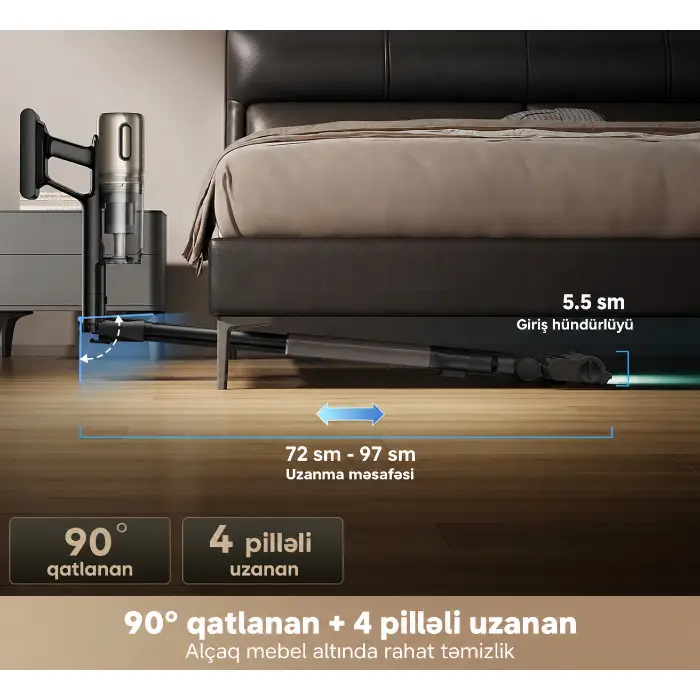 Dreame Cordless Vacuum Cleaner Z40 TangleCut Flex (VRV62F) — Tozsoran, Bakı (2)