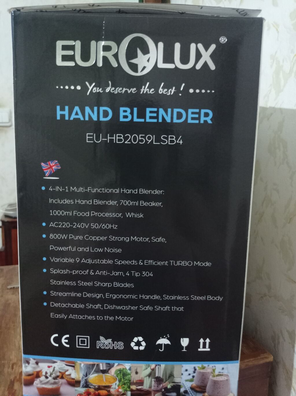 Eurolux Hand Blender EU-HB2059LSB4 – 4‑ü 1-də çoxfunksiyalı mətbəx — Blenderlər, xırdalayanlar və mikserlər, Bakı (2)