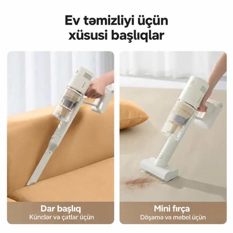 Dreame Cordless Vacuum Cleaner R10S Essential Aqua (VRV65F) — Tozsoran, Bakı (6)
