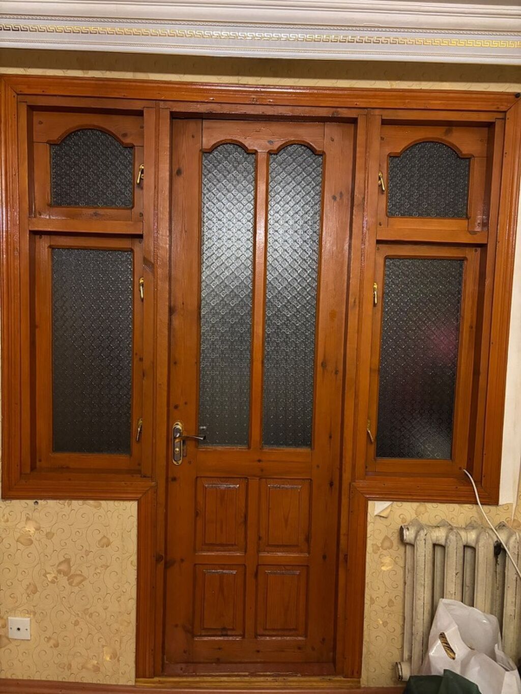 Taxta qapı–pəncərə dəsti evi temire elediyimiz ucun hamisi birlikde o — Pəncərələr, qapılar, balkonlar, Bakı