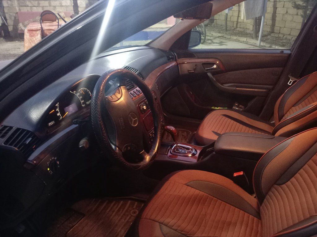 Mercedes S 320, 3.2 L, 2000 il, 128 000 km 90-DF-068 — Avtomobillər, Şirvan (8)