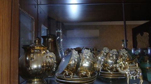 Çay dəsti, rəng - Qızılı, Keramika — Bakı