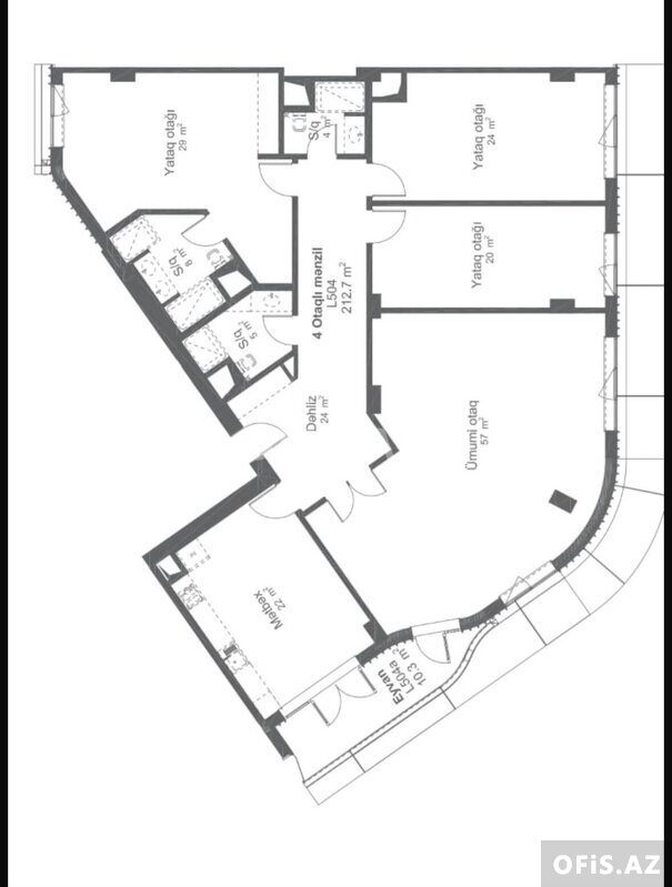 Yeni tikili Satılır Xətai r., Xətai m., 4 otaq, 213 m² — Mənzil, Bakı (3)