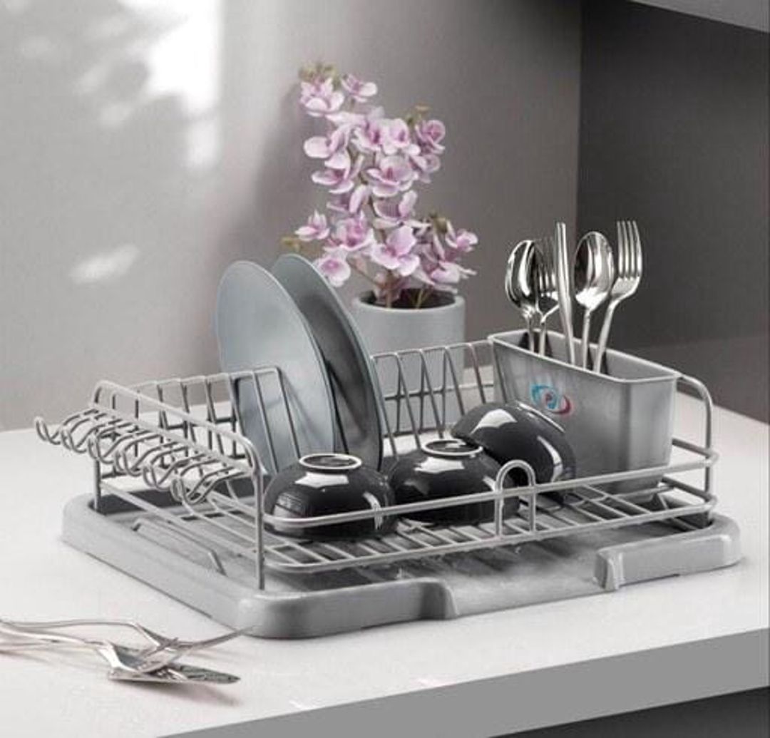 Qablar üçün quruducu nh_evt12, paslanmayan polad/silikonlu plastik, boz, 45x15 sm — Mallar, Bakı (2)