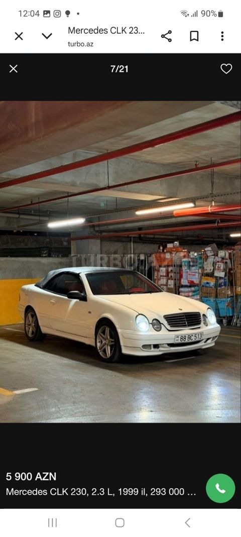 Mercedes-Benz SLK 230: 2.3 l 1999 il Kabriolet — Digah