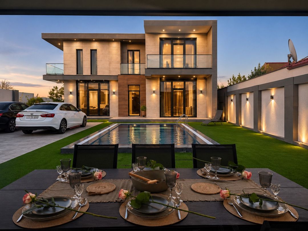 İcarəyə verilir 5 otaqlı həyət evi/bağ evi 320 m² — Ev, villa, Bakı (3)