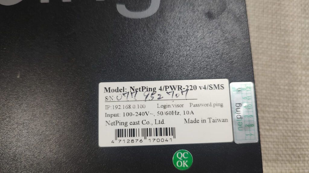 NetPing 4/PWR-220 v4/SMS İP PDU (Uzaqdan İdarəolunan Rozetka) Yaxşı — Şəbəkə və server avadanlığı, Bakı (2)