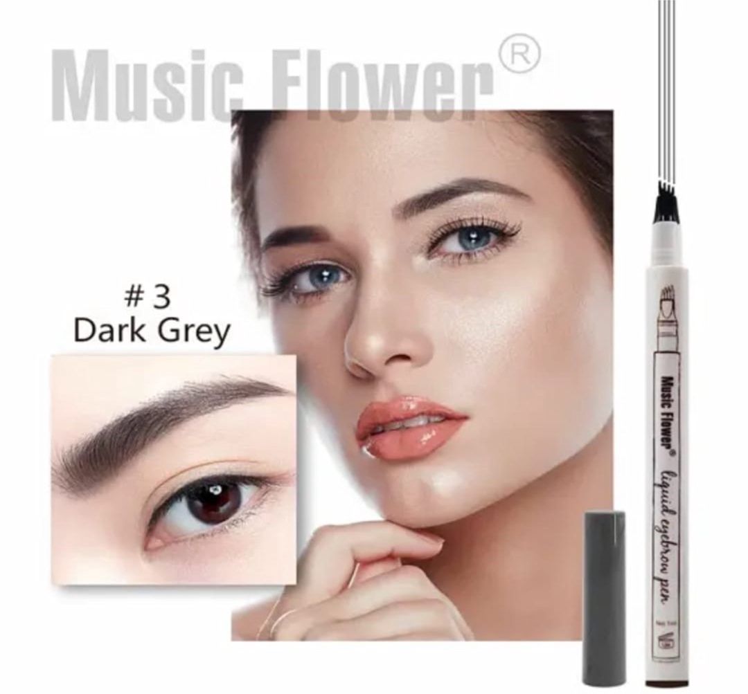 Qaş üçün qələm-marker Music Flower Fine Sketch 03 Dark Grey 1 ml — Mallar, Bakı (2)