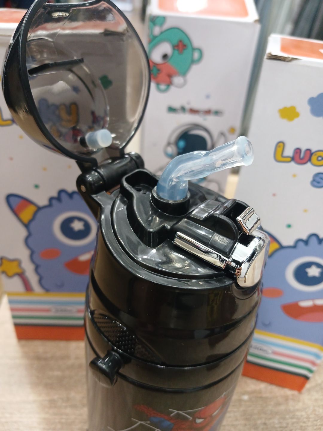 Uşaq termosu 4195, paslanmayan polad, qara, 350 ml — Mallar, Bakı (3)
