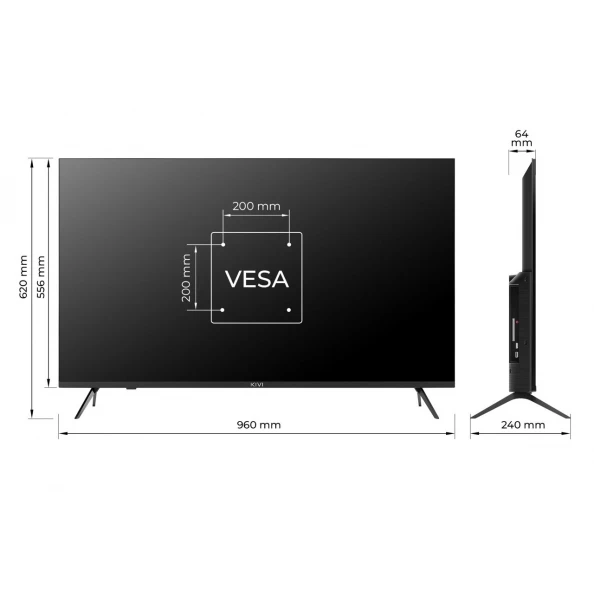 Kıvı Smart TV 43 UHD Black 43U760QB — Televizorlar, Bakı (5)