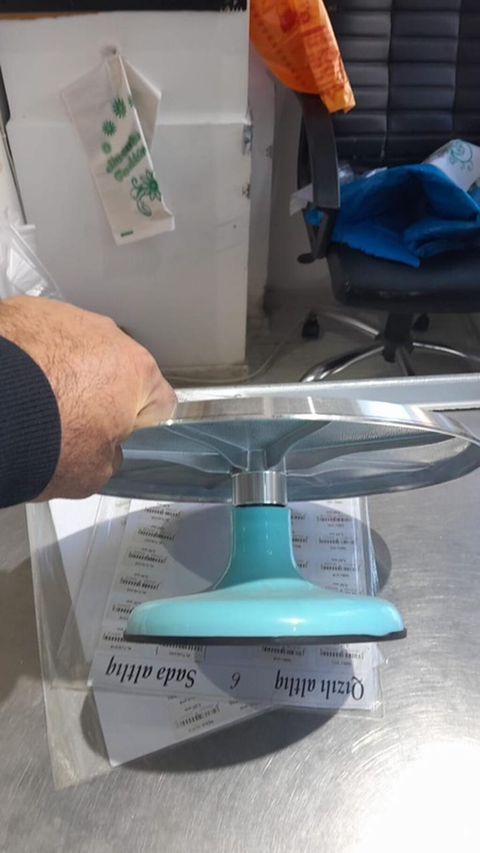 Tort və şiriniyyat qabı, rəng - Göy, Metal — Bakı