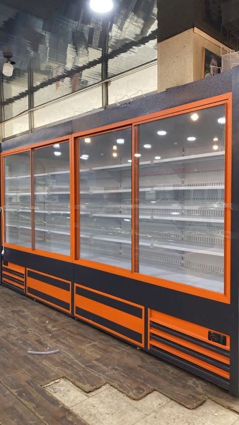 Mağaza/Supermarket üçün şaquli vitrin tipli soyuducu - Tip — Digah