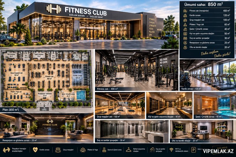 Qaradağ rayonunda 1 otaqlı Ofis Kirayə verilir, 850 m² — Ofis, Bakı