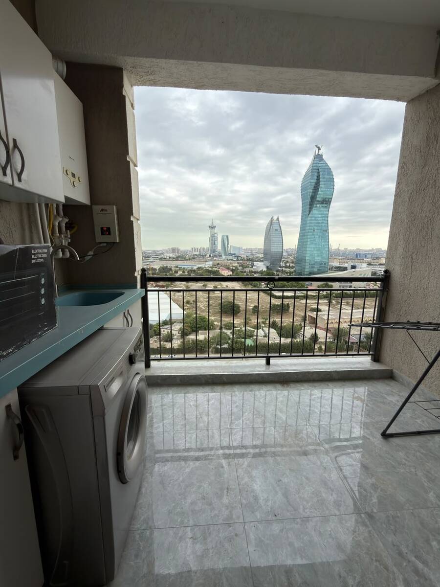 İcarəyə verilir 2 otaqlı yeni tikili 70 m² — Mənzil, Bakı (9)