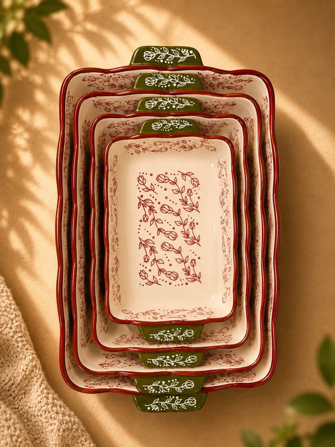 Bişirmə üçün qəlib dəsti, Keramika, Yaşıl, 4 əd — Mallar, Bakı (2)