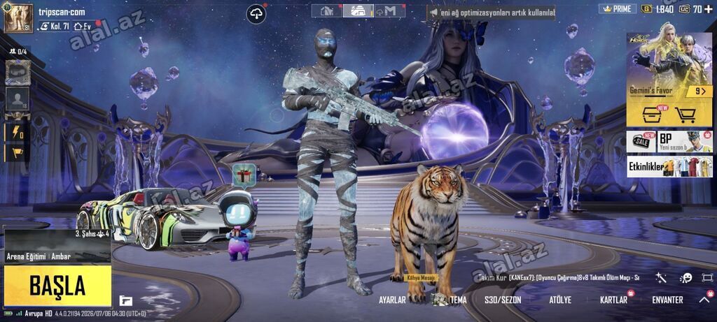 Pubg Mobile hesabı – zəngin inventar və nadir kolleksiya Barter baxır — Şəxsi əşyalar, Xırdalan (4)