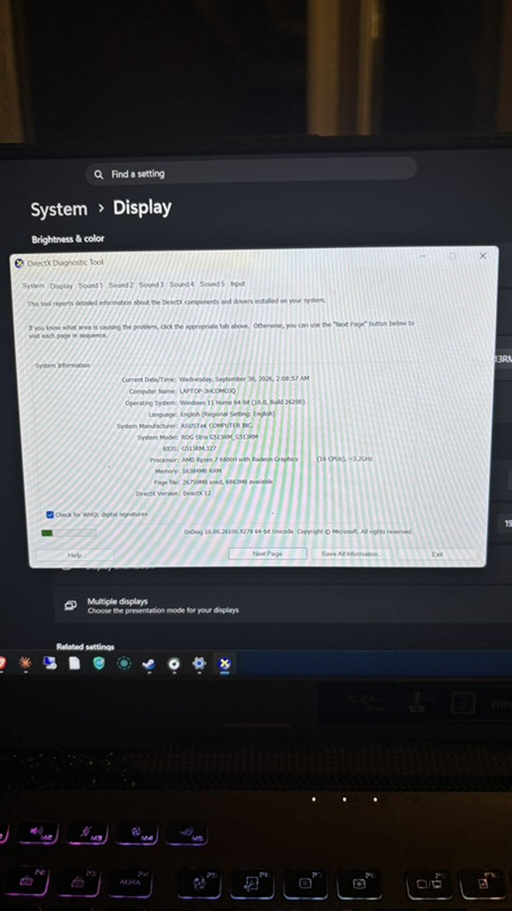 İşlənmiş ASUS ROG, 15.6 AMD Ryzen 7, 1 TB, Ünvandan götürmə, Ödənişli çatdırılma, Rayonlara çatdırılma — Asus, Bakı (9)