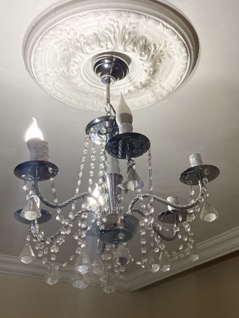 Çılçıraq, 6 lampa, Metal — Xırdalan