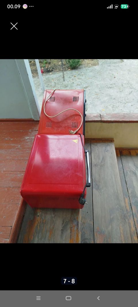 Məhsul: Elektrik mini soba (qırmızı rəngdə), 2 ədəd Stolüstü — Mingəçevir
