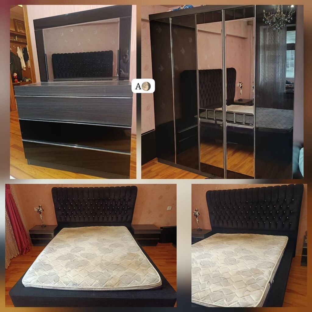Aygun İstiqbal yataq desti 440 azn satilir mdf material cox — Yataq otağı mobilya dəstləri, Bakı