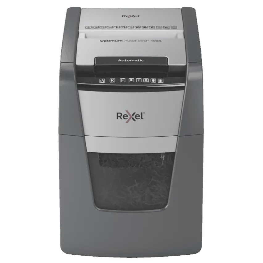 Rexel Optimum AutoFeed+ 100X Automatic Cross Cut Paper Shredder (2020100XEU) — Ofis malları, Bakı (2)
