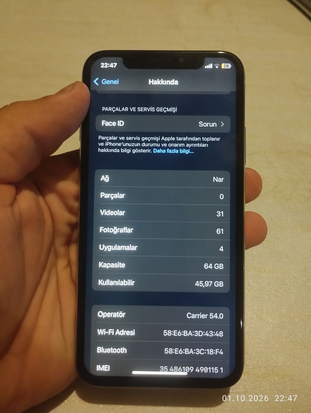 IPhone X, Ağ, Simsiz şarj — Apple iPhone, Digah (8)