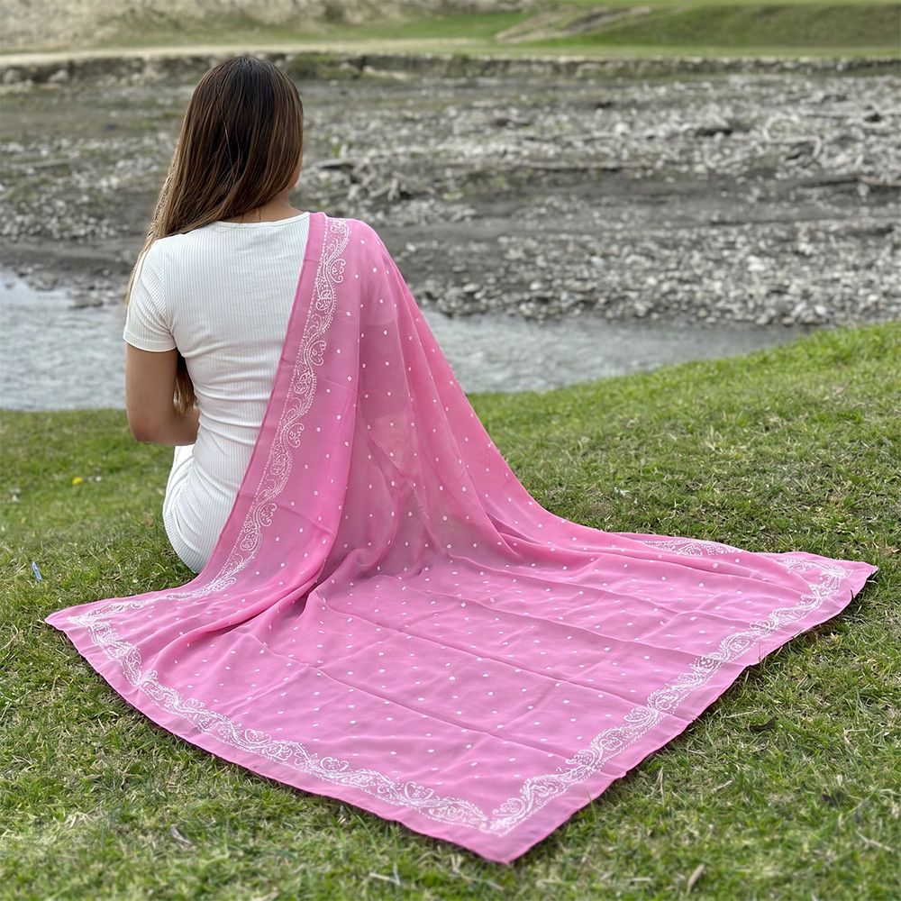 Kəlağayı Süsən, ipək, çəhrayı, 150x150 sm — Mallar, Bakı (3)