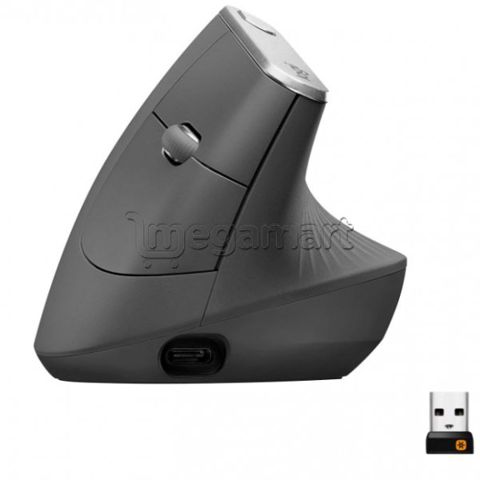 Logıtech MX Vertical Advanced Ergonomic Mouse - Graphıte - 2.4GHZ/BT - Emea — Bakı
