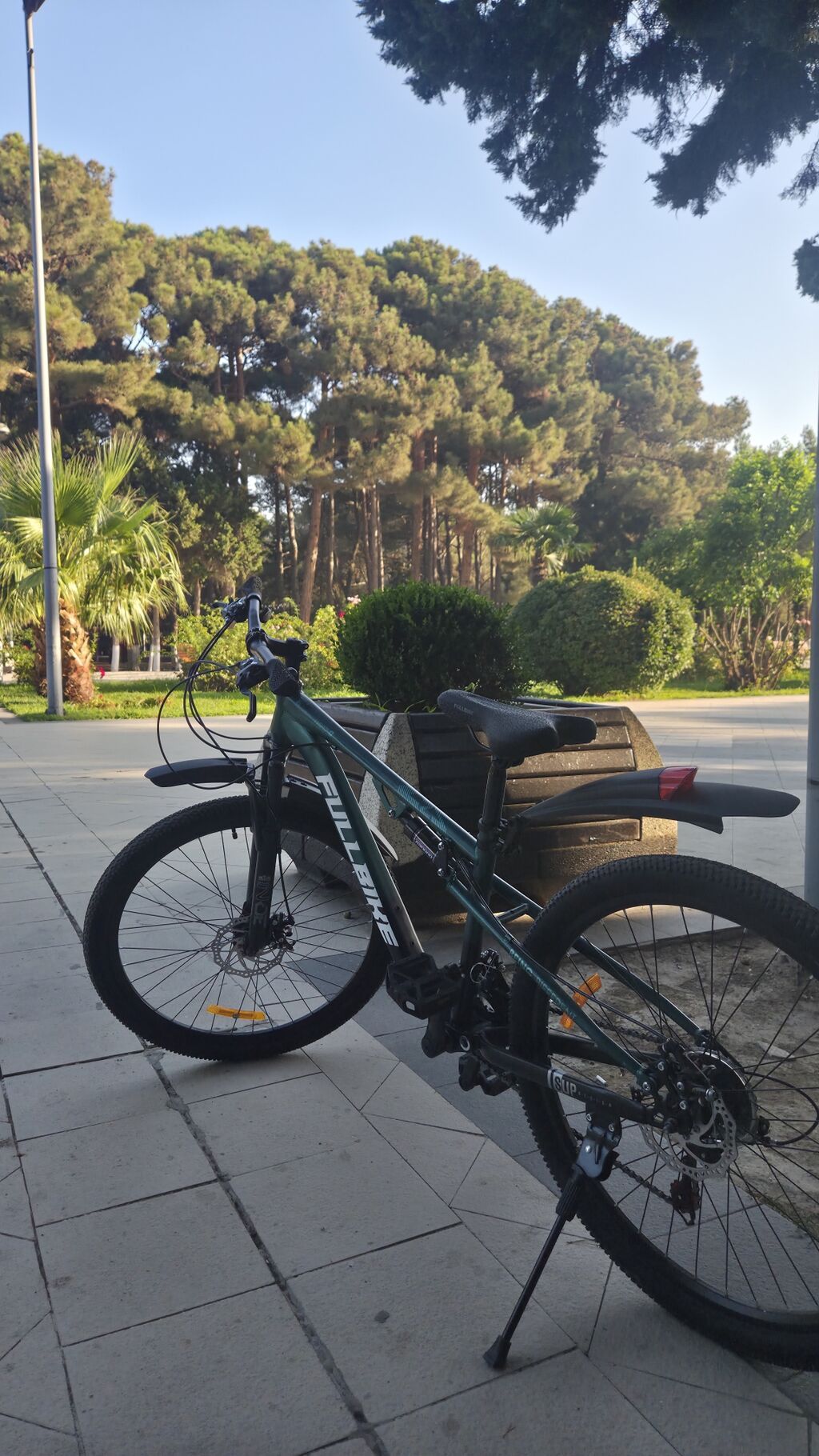 Fullbıke dağ velosipedi - Çərçivə: yüngül metallik çərçivə, açıq — Dağ velosipedləri, Sumqayıt (2)