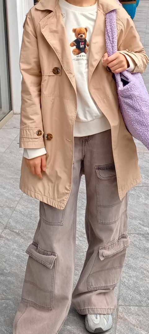 Zara uşaq trençkotu ela vəziyyətdə kapuşonlu - Brend: Zara Kids — Bakı