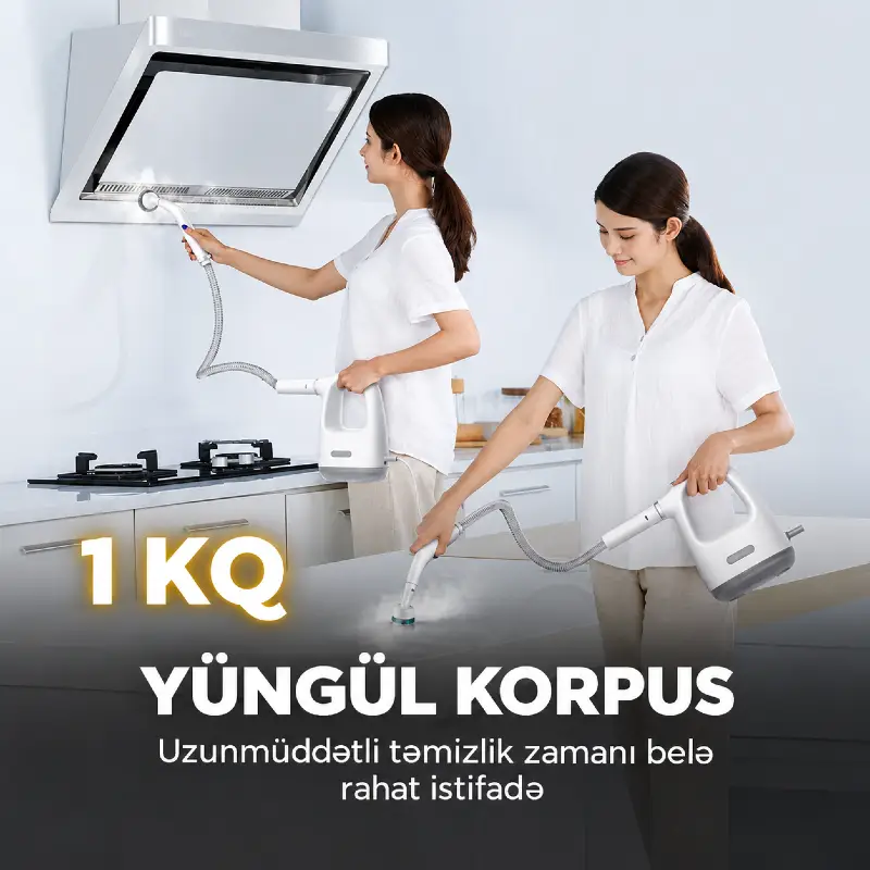 Deerma Handheld Steam Machine ZQ01 — Buxar təmizləyicilər və buxar süpürəsi, Bakı (7)