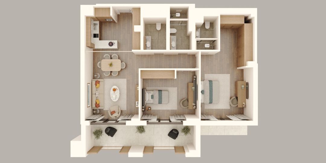 Satılır 3 otaqlı yeni tikili 158.9 m² — Mənzil, Bakı (8)