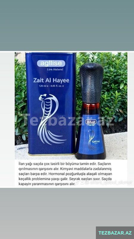 Saç uzadici ilan yaği sampunu — Gözəllik və səhiyyə, Bakı