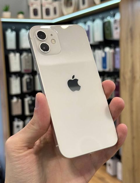 IPhone 12, 128 GB, Ağ, Zəmanət, Simsiz şarj, Face ID — Digah
