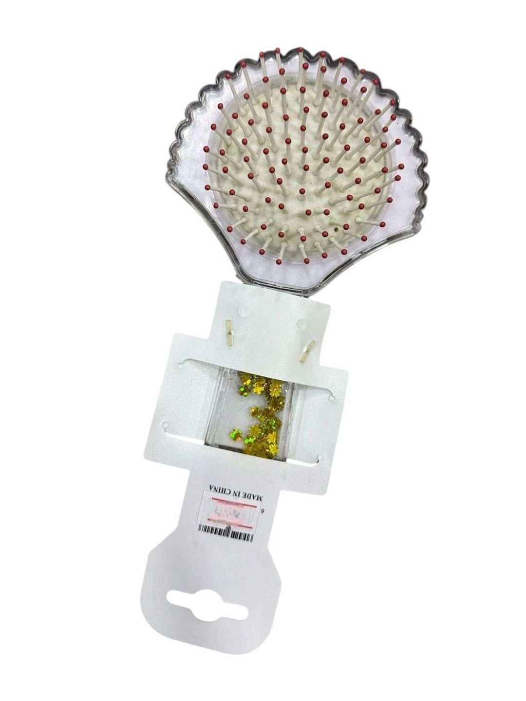 Saç üçün daraq XZN_91107 plastik ağ/qızılı — Mallar, Bakı