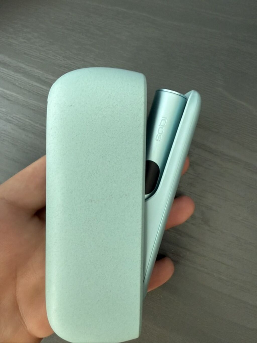 Iqos elektron tütün qızdırma cihazı – açıq mavi rəng qutusuyla verilir — Elektronik siqaretlər, Bakı (2)