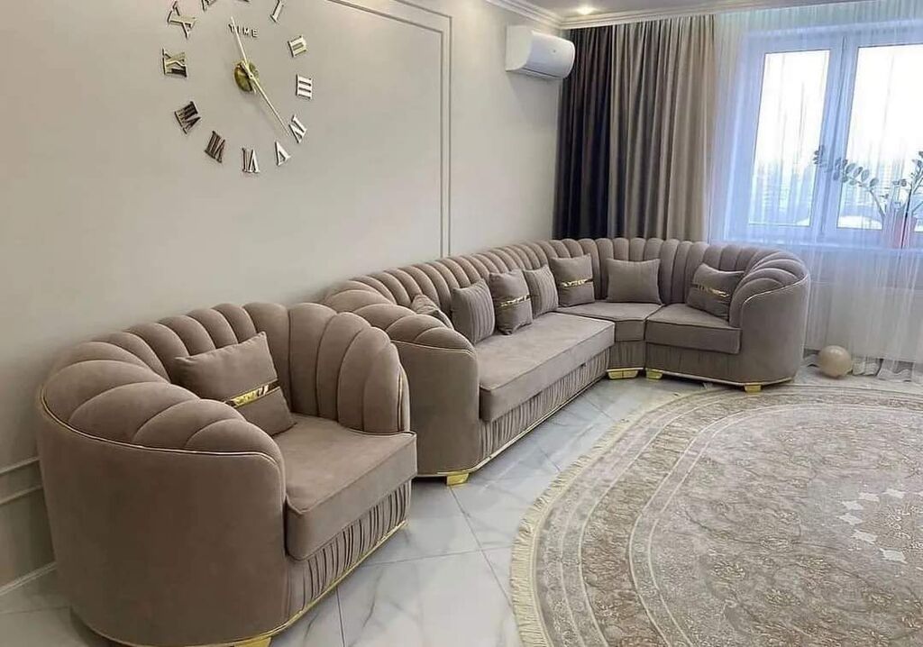 Künc divan dəsti – müasir və zərif dizayn Xüsusiyyətlər: - L formalı — Yumşaq mobilya dəstləri, Bakı (10)