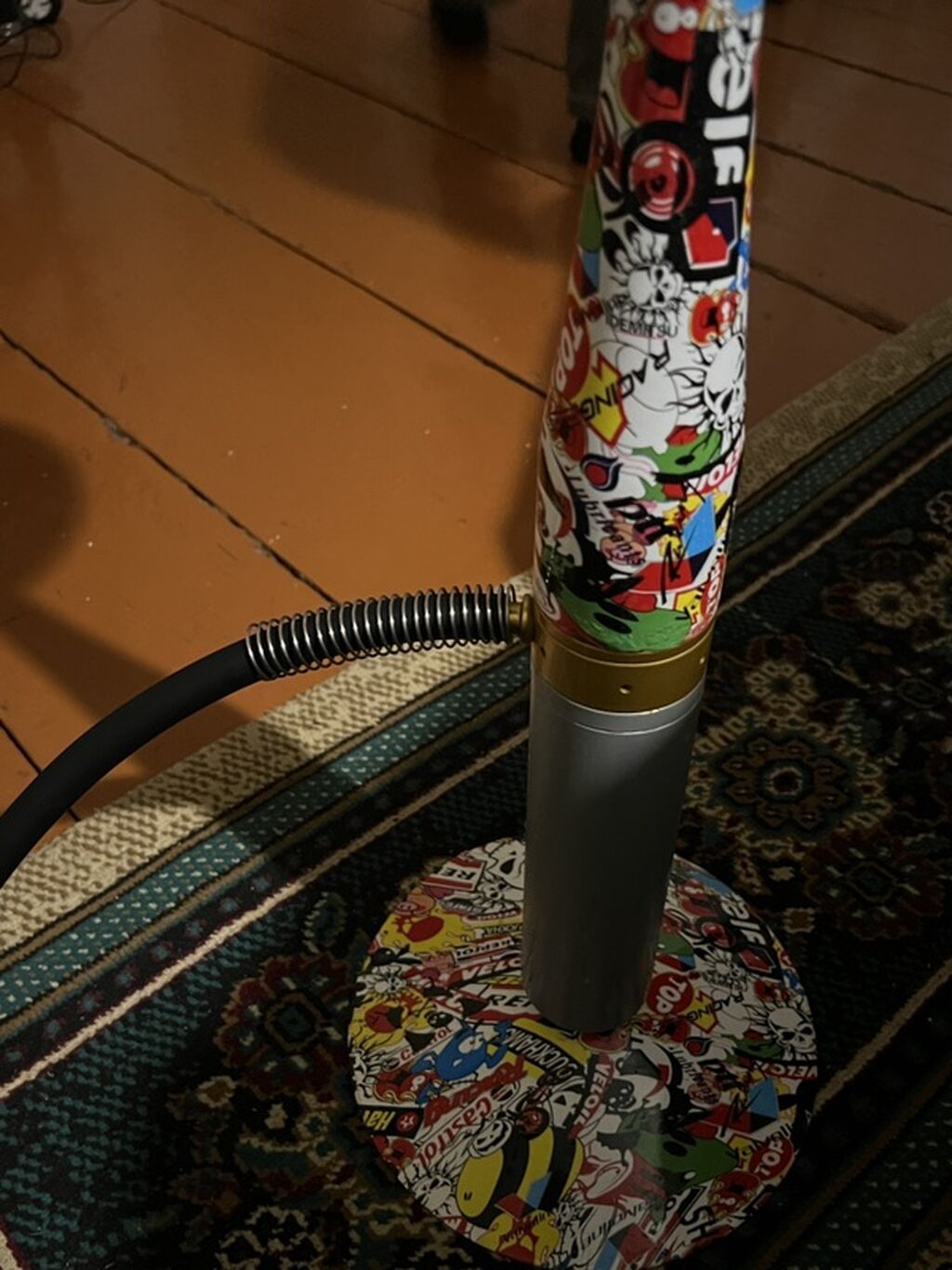 Nargilə dəsti - Rəngarəng sticker dizaynlı gövdə və dayaq diski — Elektronik siqaretlər, Gəncə (3)