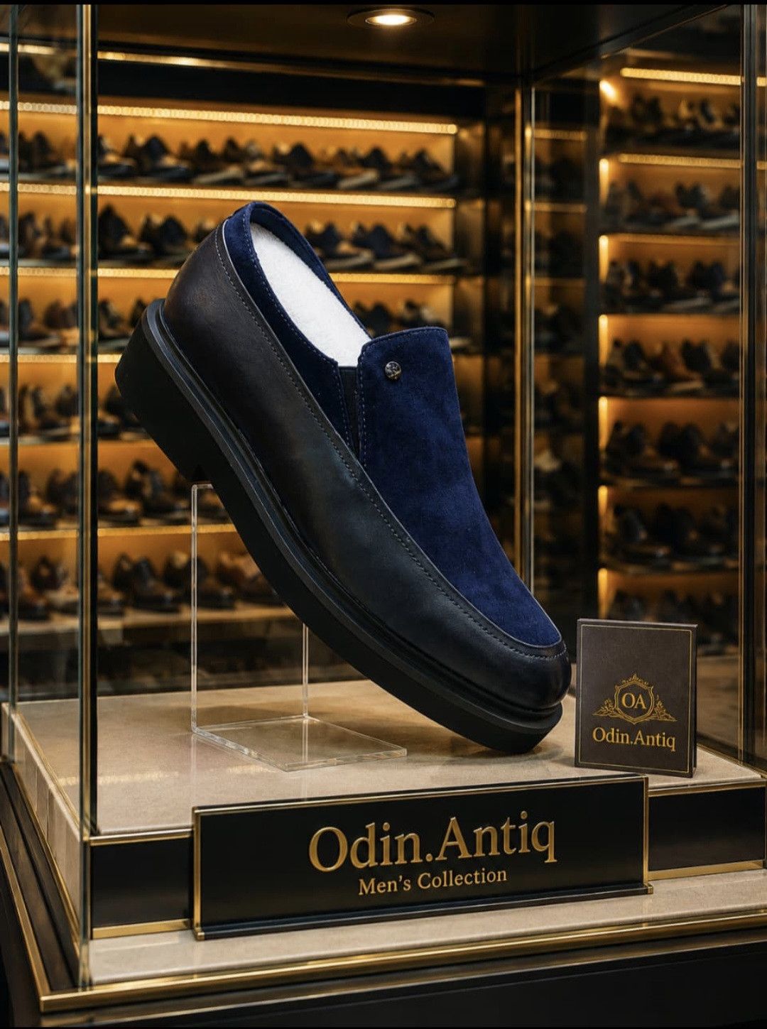 Lofer kişilər üçün, tünd göy, nubuk/təbii dəri, ölçü 40 — Mallar, Bakı