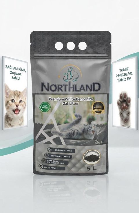 Doldurucu pişiklər üçün Northland hopdurucu, topalanan bentonit, 3.8 kq — Bakı