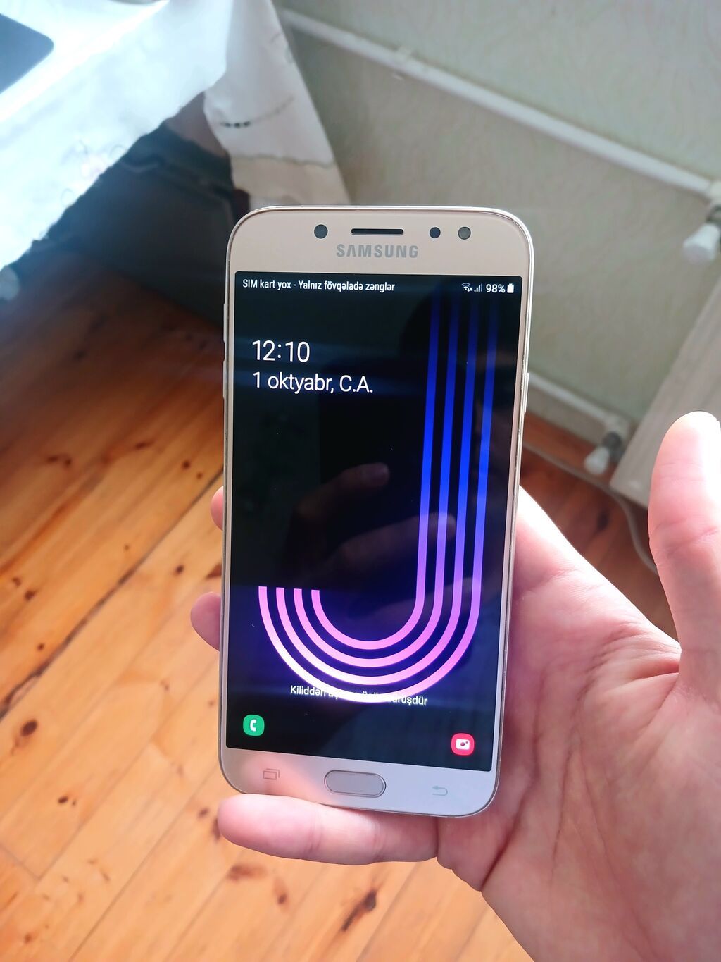 Samsung Galaxy J5, 16 GB, rəng - Qızılı, Barmaq izi — Samsung, Sumqayıt