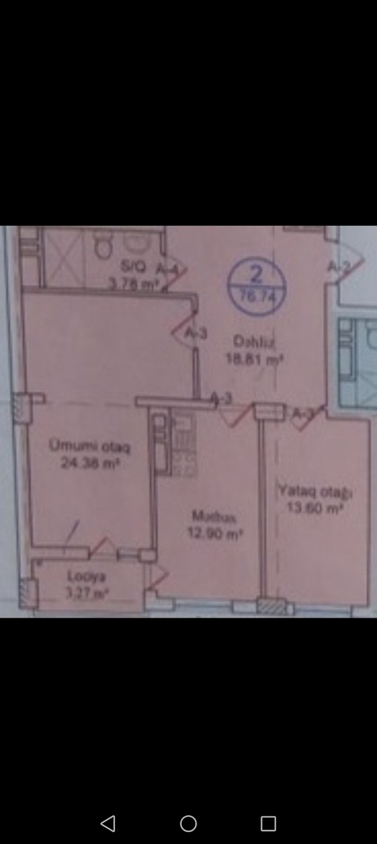 Satılır 2 otaqlı yeni tikili 76.7 m² — Mənzil, Bakı (11)
