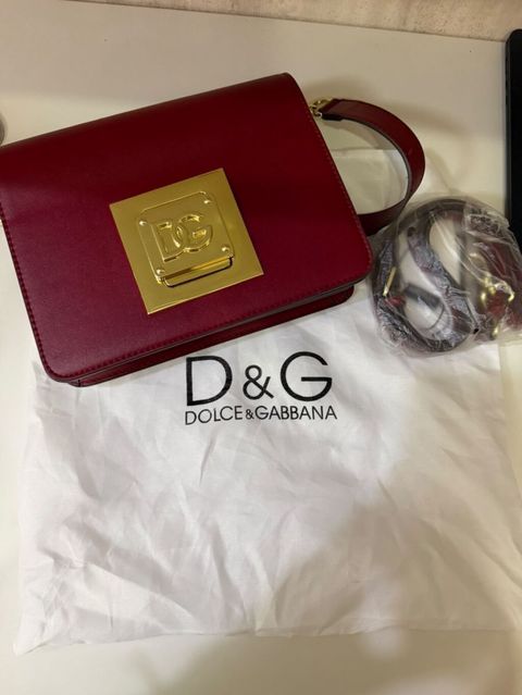 Dolce & Gabbana (D&G) çiyin/çapraz çanta - Rəng: tünd bordo — Bakı