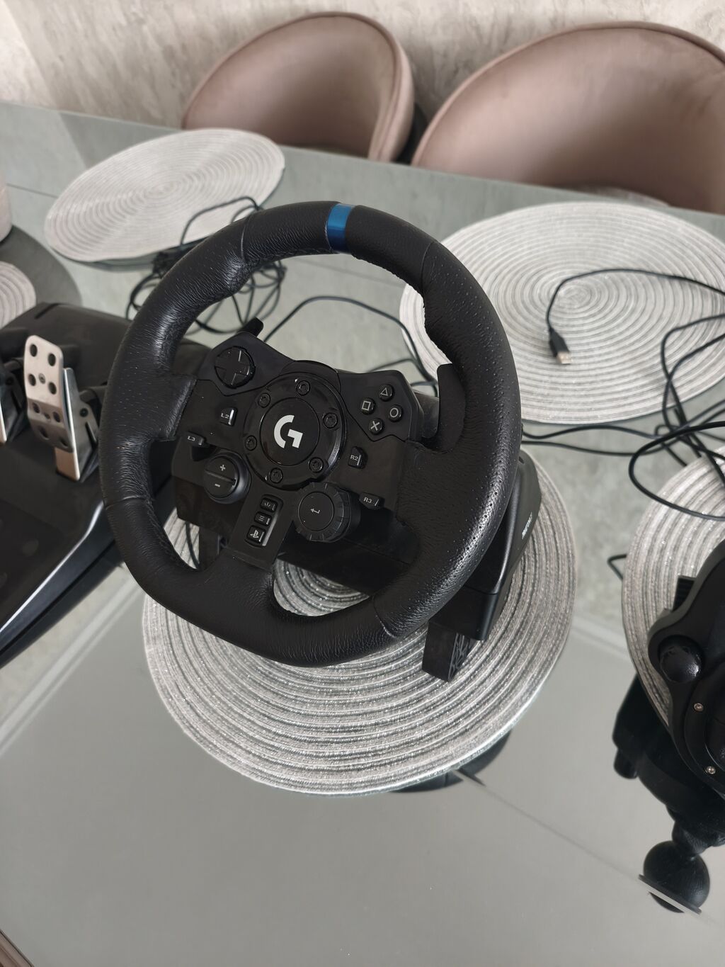 Logitech G923+Shifter sükan dəsti Az işlənib,texniki nasazlığı — Gampadlər, smartfon üçün triggerləri, Bakı (2)