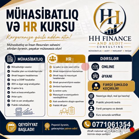 Mühasibatlıq və HR Kursu — Bakı