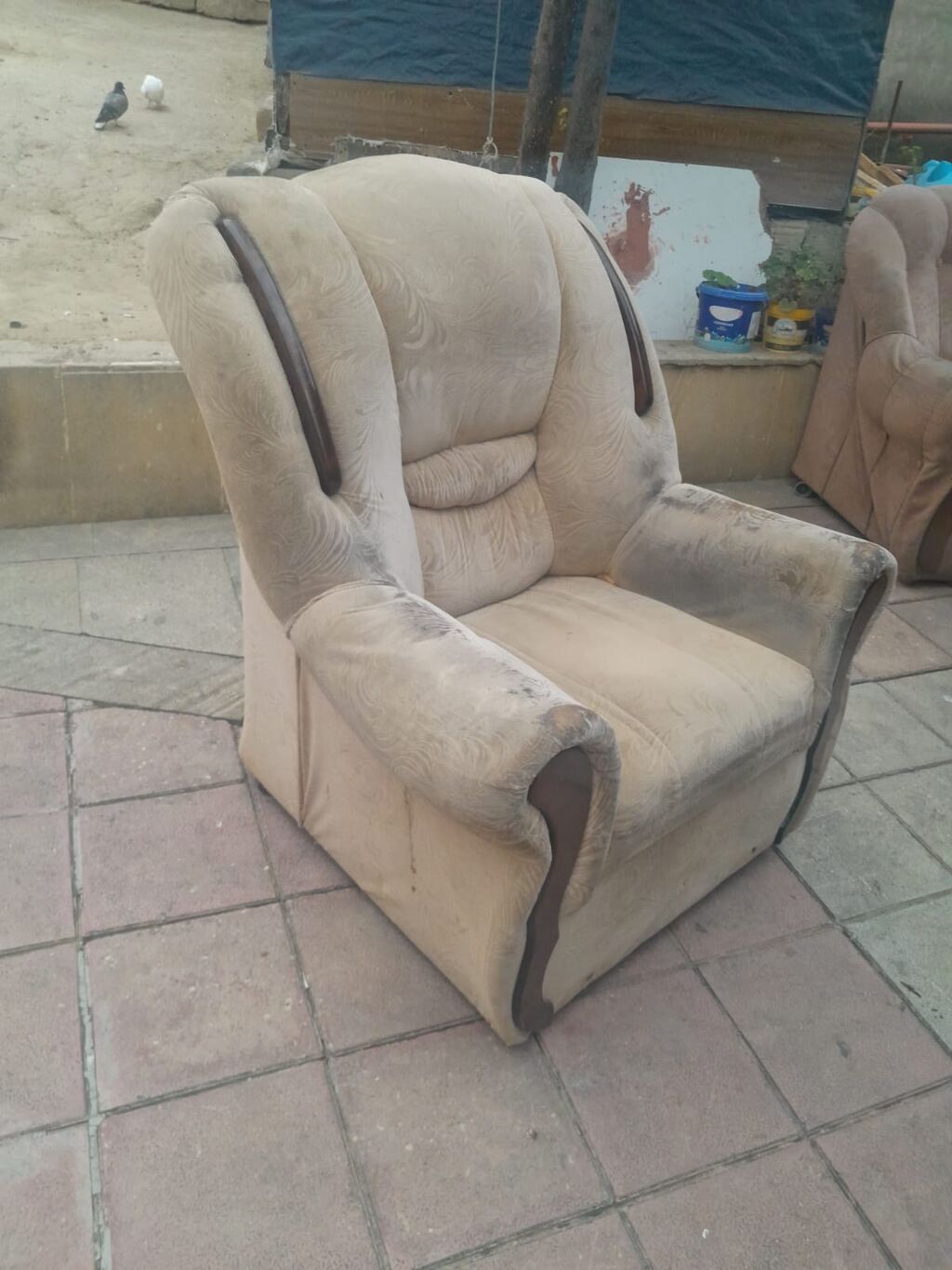 İşlənmiş, Kreslo, Parça, Kredit yoxdur, Çatdırılma yoxdur — Kreslolar, Masazır