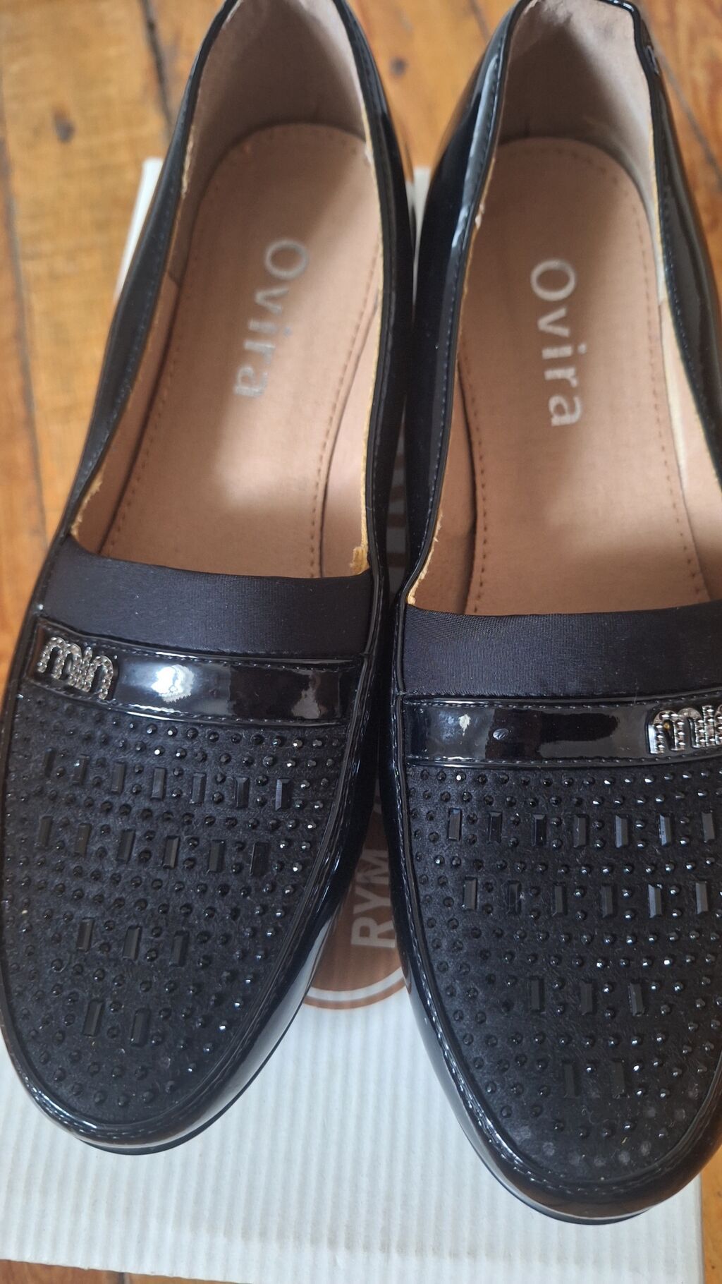 Qara rəngli qadın loaferləri – Ovira - Model: Ovira, kod B001-142 — Mokasin, Bakı (2)