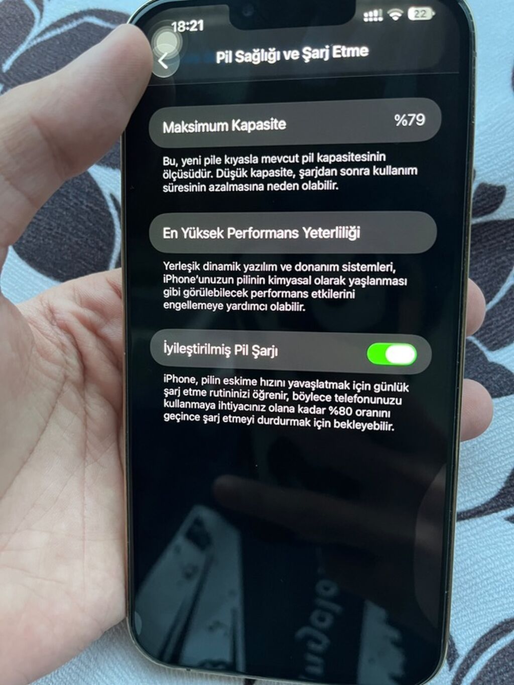 IPhone 13 Pro Max, 256 GB, Ağ, Face ID — Apple iPhone, Bakı (6)