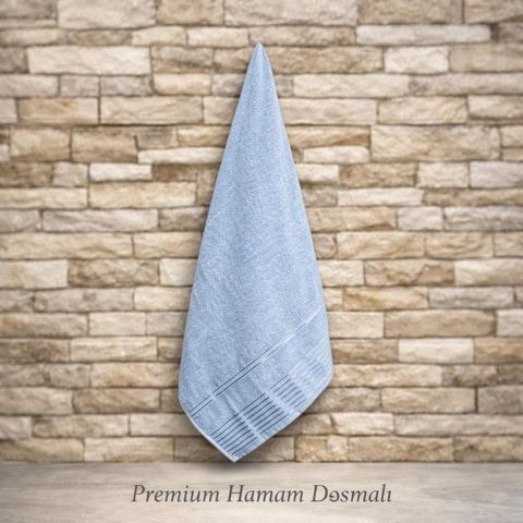 Dəsmal SH90, pambıq, mavi, 50x90 sm — Bakı